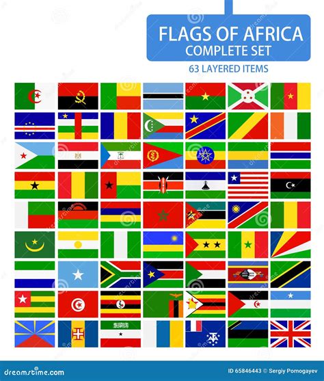 Flags Of Africa Complete Set Stock Vector - Illustration of morocco ...