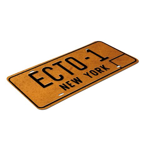 ECTO-1 License Plate | Fictional Corporations