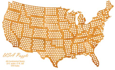 USA Puzzle Beer Cap Map – Beer Cap Maps