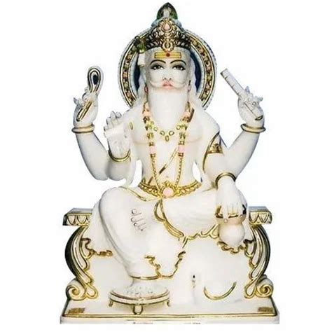 White Traditional Marble Vishwakarma Statue, For Worship at Rs 51000 in Jaipur