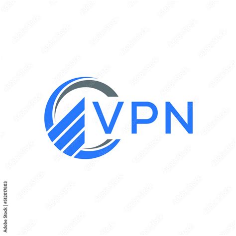 VPN Flat accounting logo design on white background. VPN creative ...