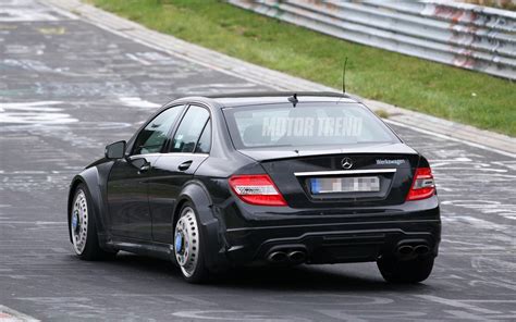 Mercedes-Benz C63 AMG Black Series Sedan Snapped on the Track