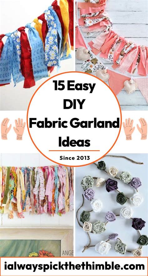 15 DIY Fabric Garland Ideas: How To Make a Fabric Garland