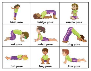 Yoga Poses: Printable Posters, Flashcards, Coloring Pages, & Pocket ...