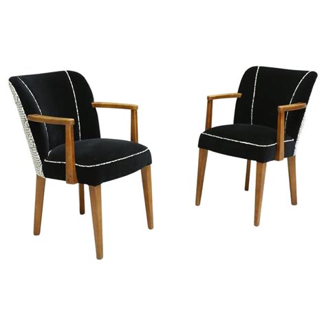 Pair of Custom Quality Finely Upholstered Side / Desk Chairs at 1stDibs