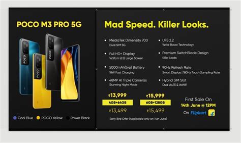 POCO M3 Pro 5G Launched in India as the Most Affordable 5G Smartphone ...