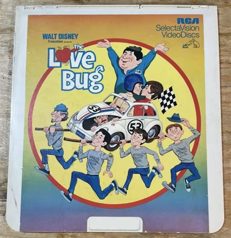 WALT DISNEY PRESENTS THE LOVE BUG CED RCA SelectaVision Video Disc Herbie VW $9.99 - PicClick