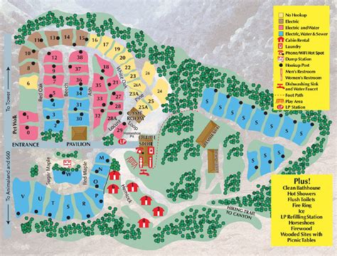 Canyon Point Campground Map