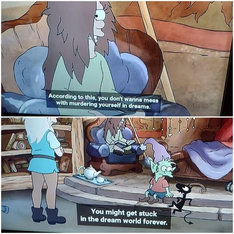 Mop Girl and Luci tried to warn Bean : r/disenchantment