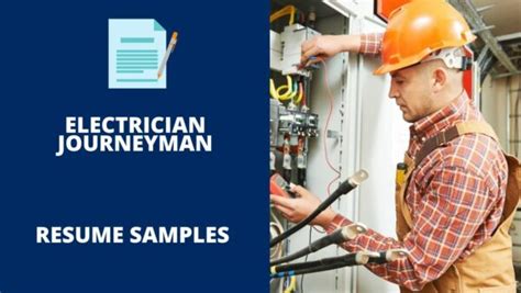 Electrician Journeyman Resume Sample