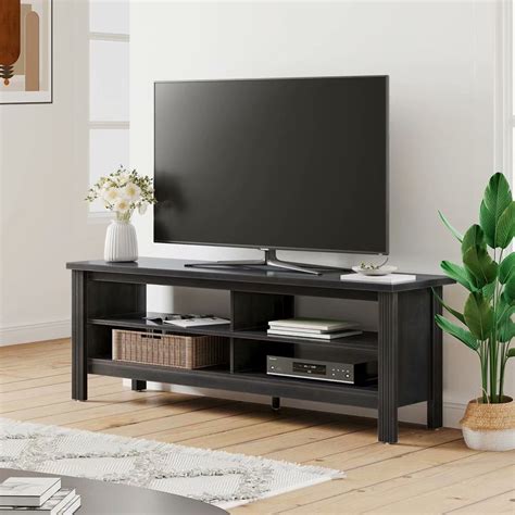 Farmhouse TV Stands for 65 inch Flat Screen Media Console Storage ...