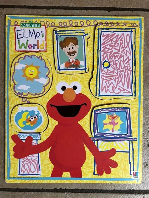 Sesame Street ELMO"S WORLD Opposites MR. NOODLE Board Puzzle-EUC-RARE!! | #2014724269