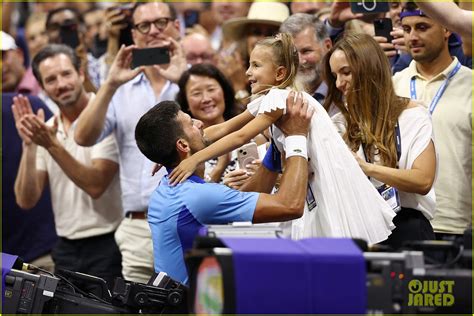 Novak Djokovic Celebrates U.S. Open Win With Wife Jelena & Their Two ...