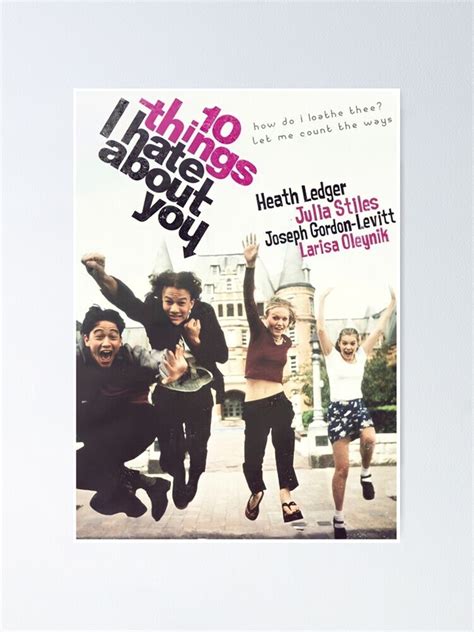 "10 Things Hate You 1999" Poster for Sale by lemonconcert | Redbubble