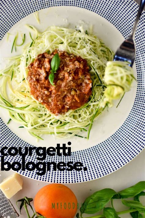 Courgetti bolognese - My Food Blog | Gezonde groenten recepten ...