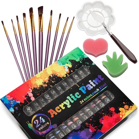 Amazon.com: Acrylic Paint Set 38pcs Professional Painting Supplies Kit ...