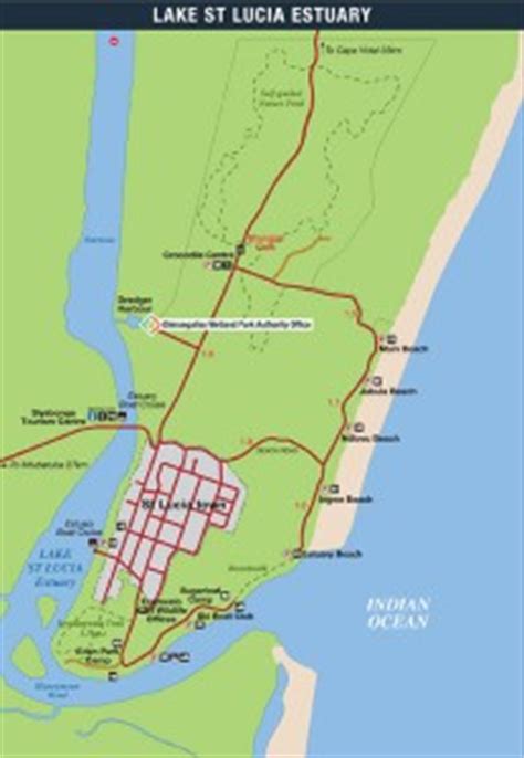 iSimangaliso Wetland Park Map - Heritage Tours And Safaris