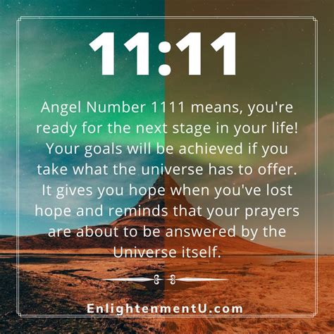 Angel Number 1111 - A Sign from the Universe