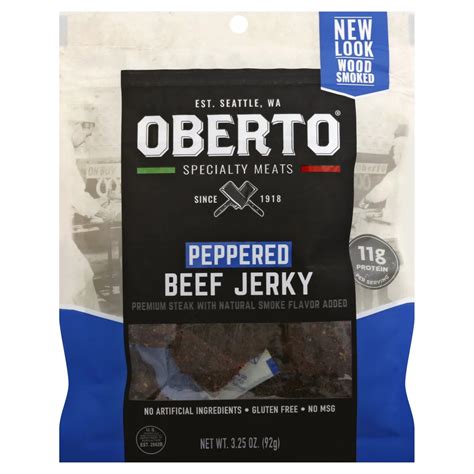 Oberto Peppered Beef Jerky - Shop Jerky at H-E-B