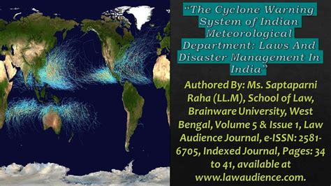 The Cyclone Warning System of Indian Meteorological Department: Laws And Disaster Management In ...