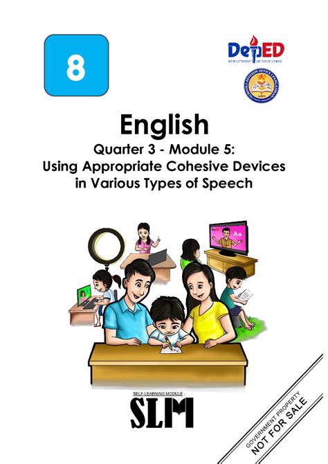 SOLUTION: Quarter 3 module 5 using cohesive devices with various types of speech - Studypool