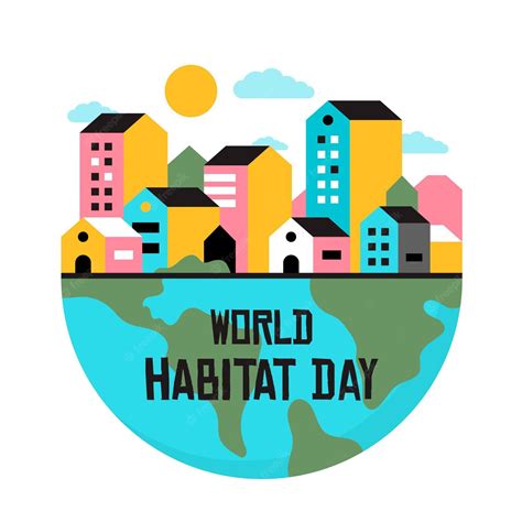 Free Vector | World habitat day theme