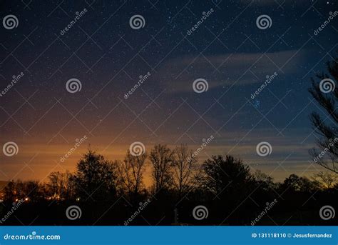 View of Night Sky Over Southern Germany Stock Photo - Image of night, pollution: 131118110