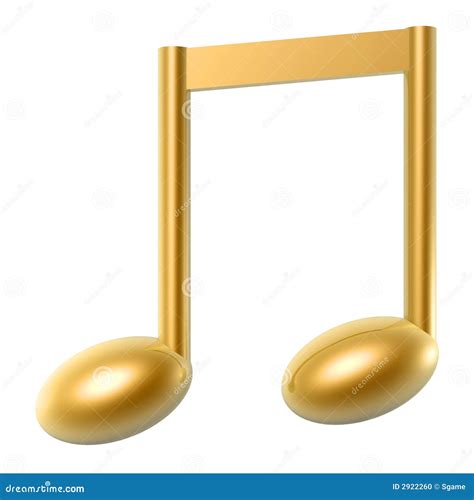 Golden Music Note Stock Photo - Image: 2922260