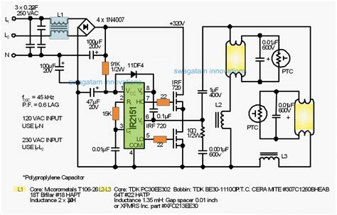 12 Volt Fluorescent Ballast Circuit Diagram