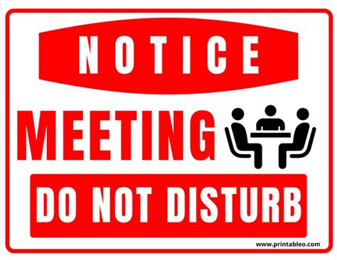 42+ Printable Do Not Disturb Sign For Rooms/Hotels/Meetings