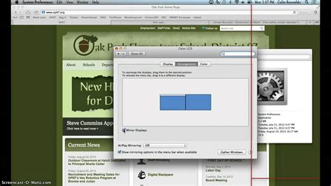 Extended/Mirror Display on MAC - YouTube