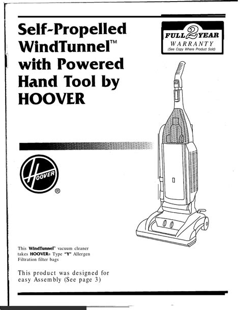 Hoover Windtunnel 2 Parts Manual