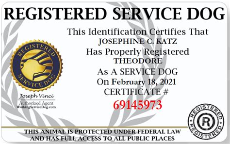 Diabetic Alert Dogs Of America Official Certificate | lupon.gov.ph