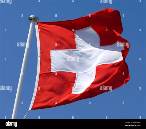 Swiss flag, Switzerland flag, flag of Switzerland Stock Photo - Alamy