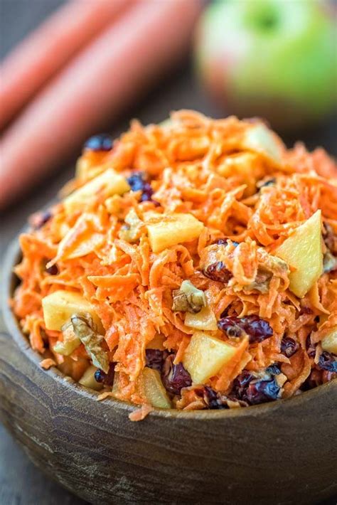 This easy-to-make, flavorful, and healthy Shredded Carrot Salad — packed with cranberries ...