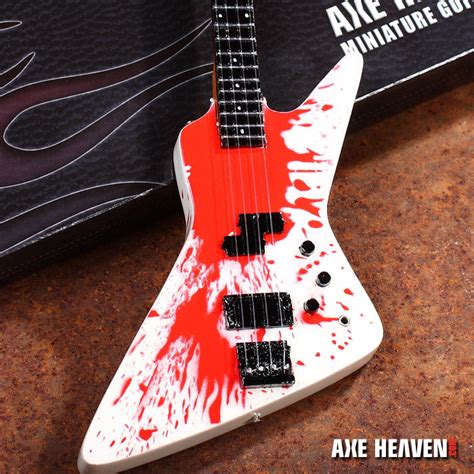 Officially Licensed Michael Anthony Blood Bass Mini Guitar Replica Col – AXE HEAVEN® STORE ...