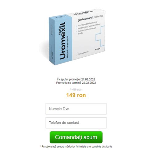 Uromexil Forte Romania : Capsula, Recenzii, Pret, Beneficii, Cumpara