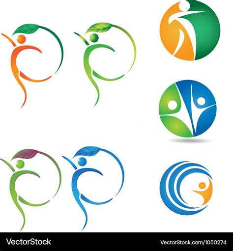 Healthy-silhouettes Royalty Free Vector Image - VectorStock