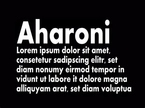 Aharoni Font Free Download - Fonts Empire