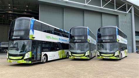 First ever Volvo BZL Electric double-deck buses hit UK roads in Cambridge