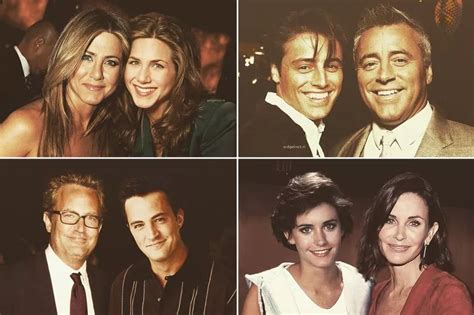 Friends cast pose with their younger selves in stunning portraits ahead of reunion - Irish ...