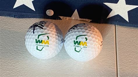 (2) Signed Collin Morikawa 2023 WM Phoenix Open Logo Golf Balls ...