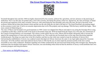 The Great Flood Impact On The Economy | PPT