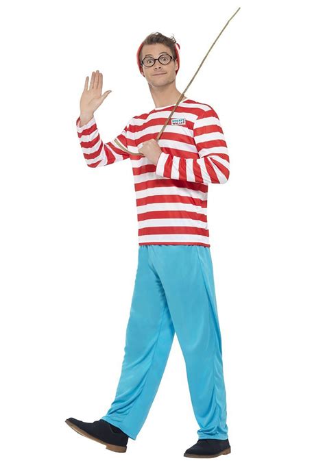 Adult Wally Costume Where's Wally?