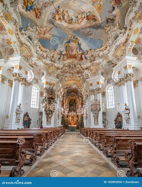 Feb 1, 2020 - Steingaden, Germany: Aisle View Ofr Facade of Rococo ...