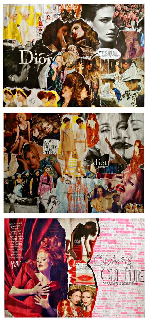 AS Level Art: Collage Mood Board Pages by DaintyStain on DeviantArt