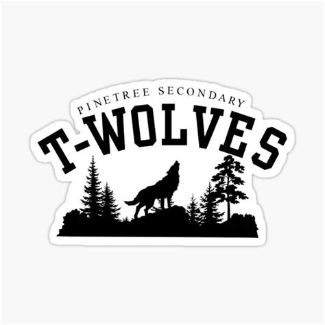 "T-Wolves logo" Sticker for Sale by tumbleberries | Redbubble