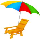 Beach Umbrella and Chair PNG Clip Art - Best WEB Clipart