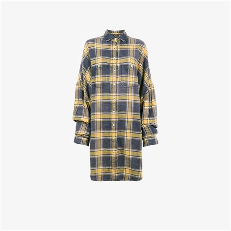 R13 Oversized Plaid Shirt | Browns