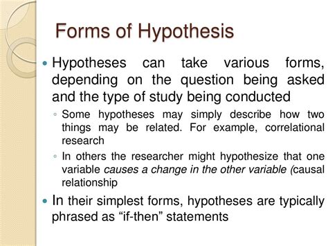 Hypothesis